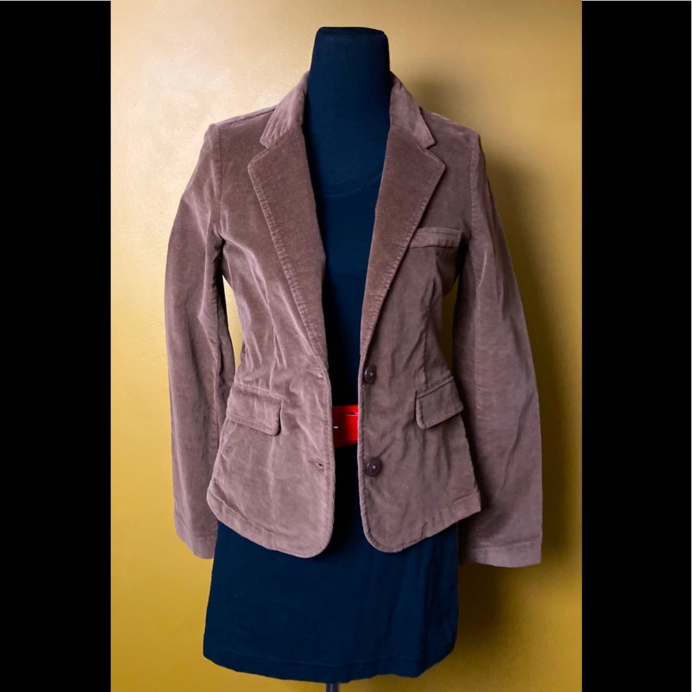 vintage corduroy plaid patchwork Blazer